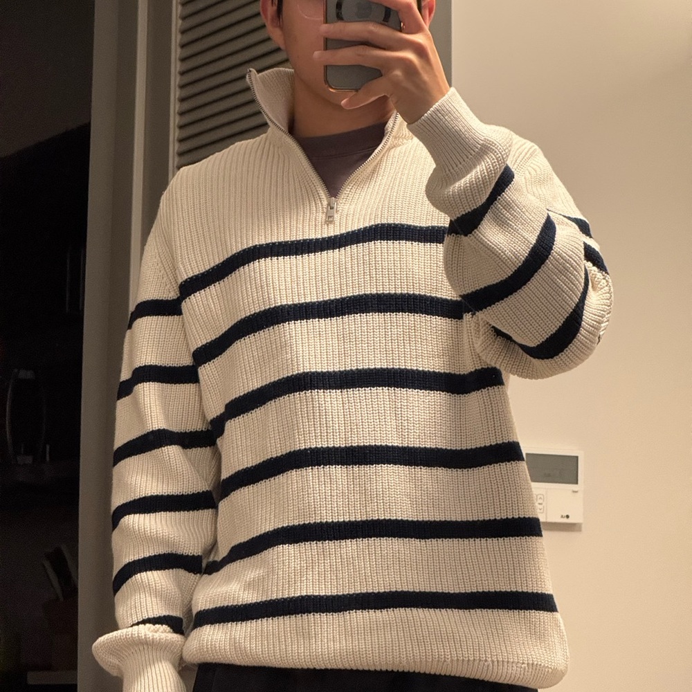 Zara Knit Sweater Quarterzip